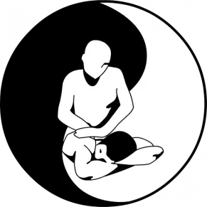 Icône massage yin-yang.
